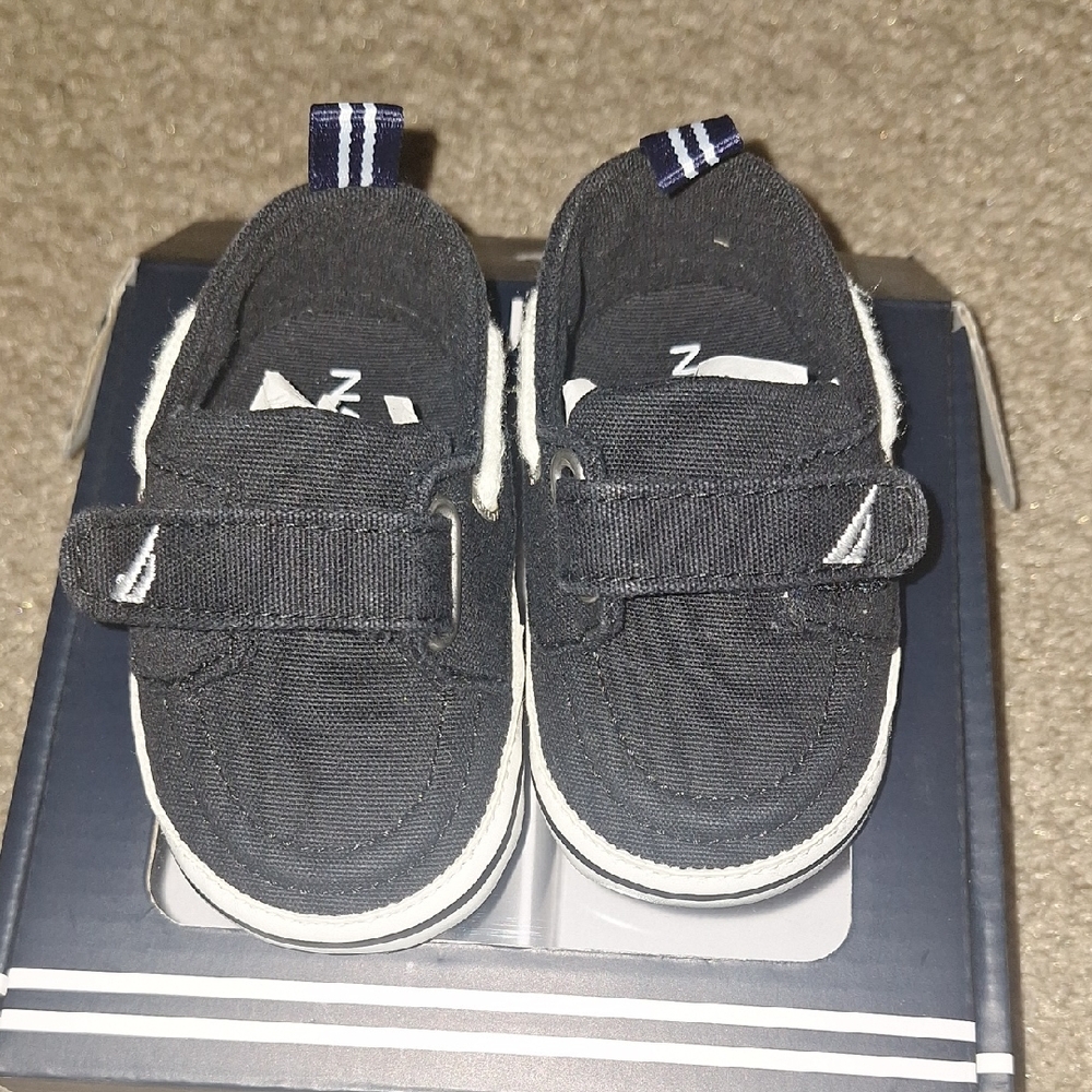Nautica Dark Blue Baby Walker Shoes